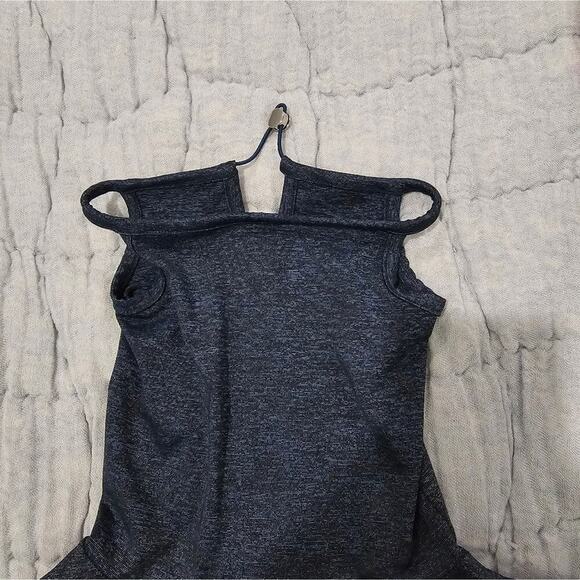 Max Studio Performance L/S shirt High Neck SUN BLOCKER Ear Loops Size Small Blue - Picture 7 of 12